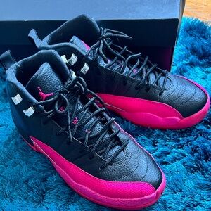 Air Jordan 12 Retro Black and Deadly Pink
